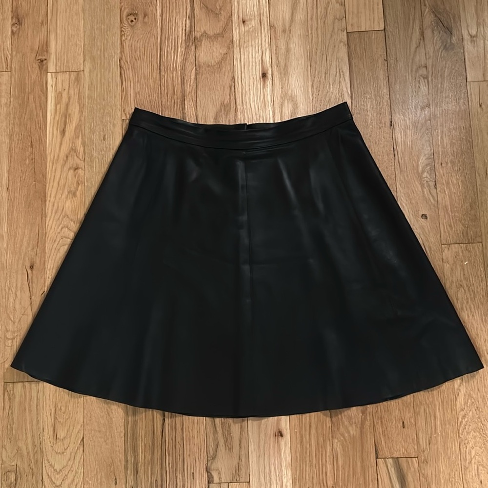 Mackage black leather mini skirt